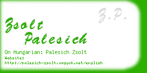 zsolt palesich business card